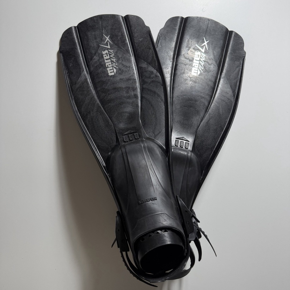 Mares Plana LX Scuba Diving Fins Regular w/ Travel Bag Black